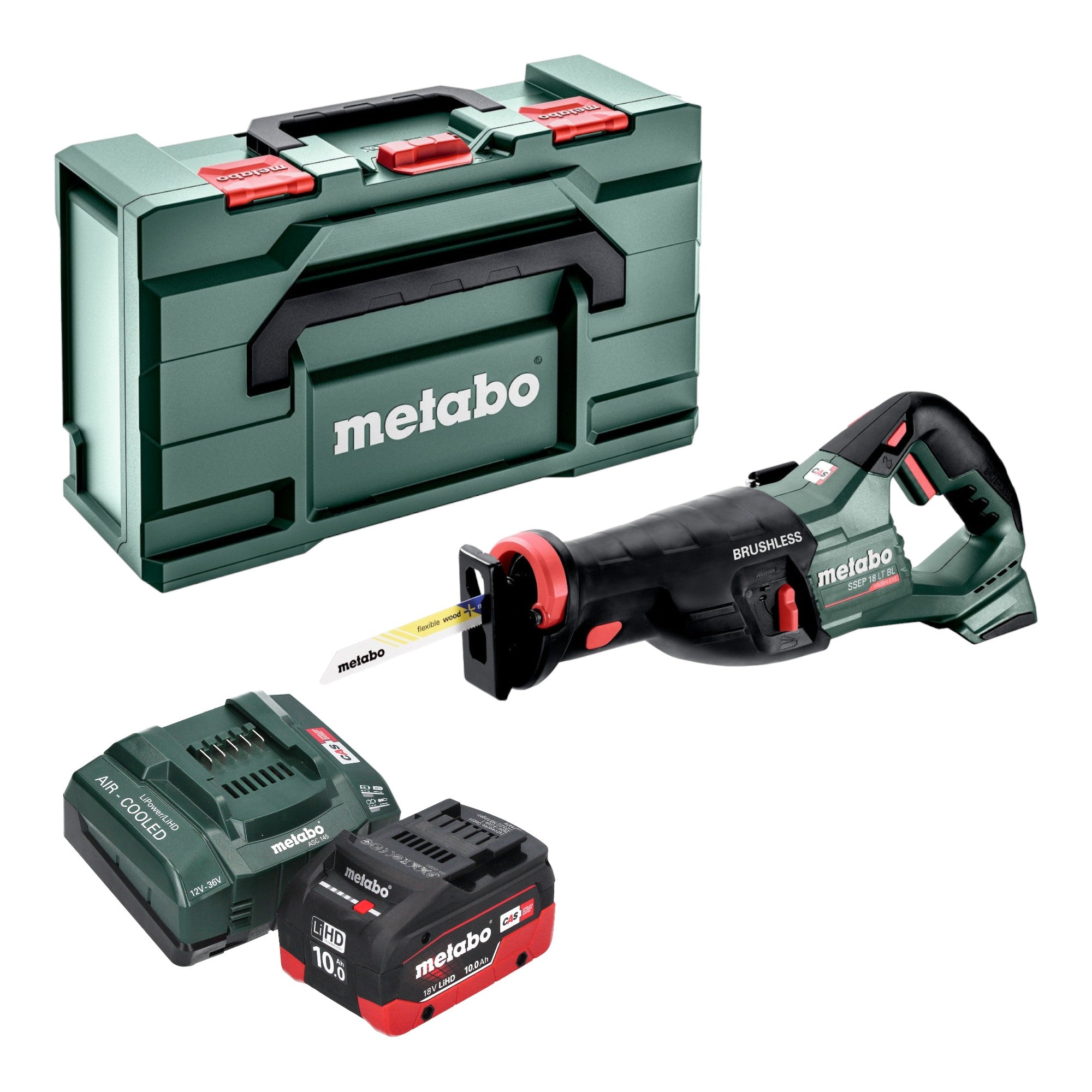 Metabo SSEP 18 LT BL Akku Saebelsaege 18 V 32 mm Brushless 1x LiHD Akku 10 0 Ah Ladegeraet Metabox 0 - toolbrothers