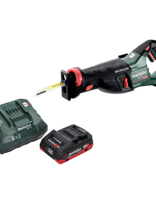 Scie sabre à batterie Metabo SSEP 18 LT BL 18 V 32 mm sans balais + 1 batterie LiHD 4,0 Ah + chargeur