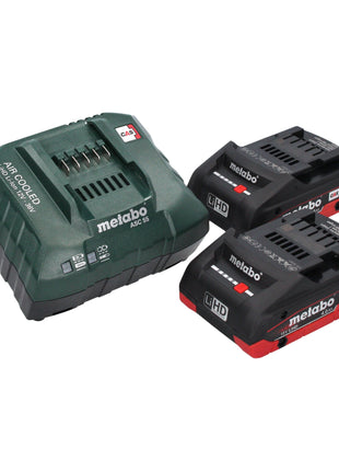 Scie sabre à batterie Metabo SSEP 18 LT BL 18 V 32 mm sans balais + 2 batteries LiHD 4,0 Ah + chargeur