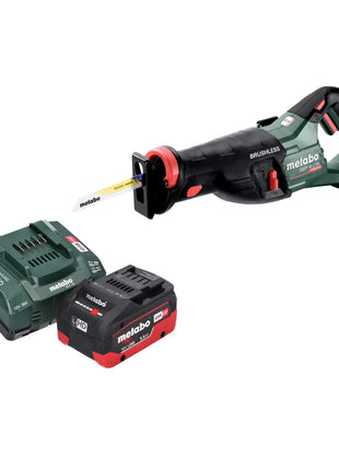 Scie sabre à batterie Metabo SSEP 18 LT BL 18 V 32 mm sans balais + 1 batterie LiHD 5,5 Ah + chargeur