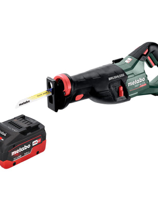 Scie sabre sur batterie Metabo SSEP 18 LT BL 18 V 32 mm sans balais + 1x batterie LiHD 8,0 Ah - sans chargeur