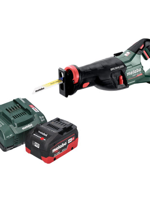 Scie sabre à batterie Metabo SSEP 18 LT BL 18 V 32 mm sans balais + 1 batterie LiHD 8,0 Ah + chargeur