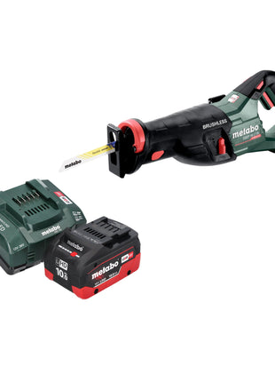 Scie sabre à batterie Metabo SSEP 18 LT BL 18 V 32 mm sans balais + 1 batterie LiHD 10,0 Ah + chargeur