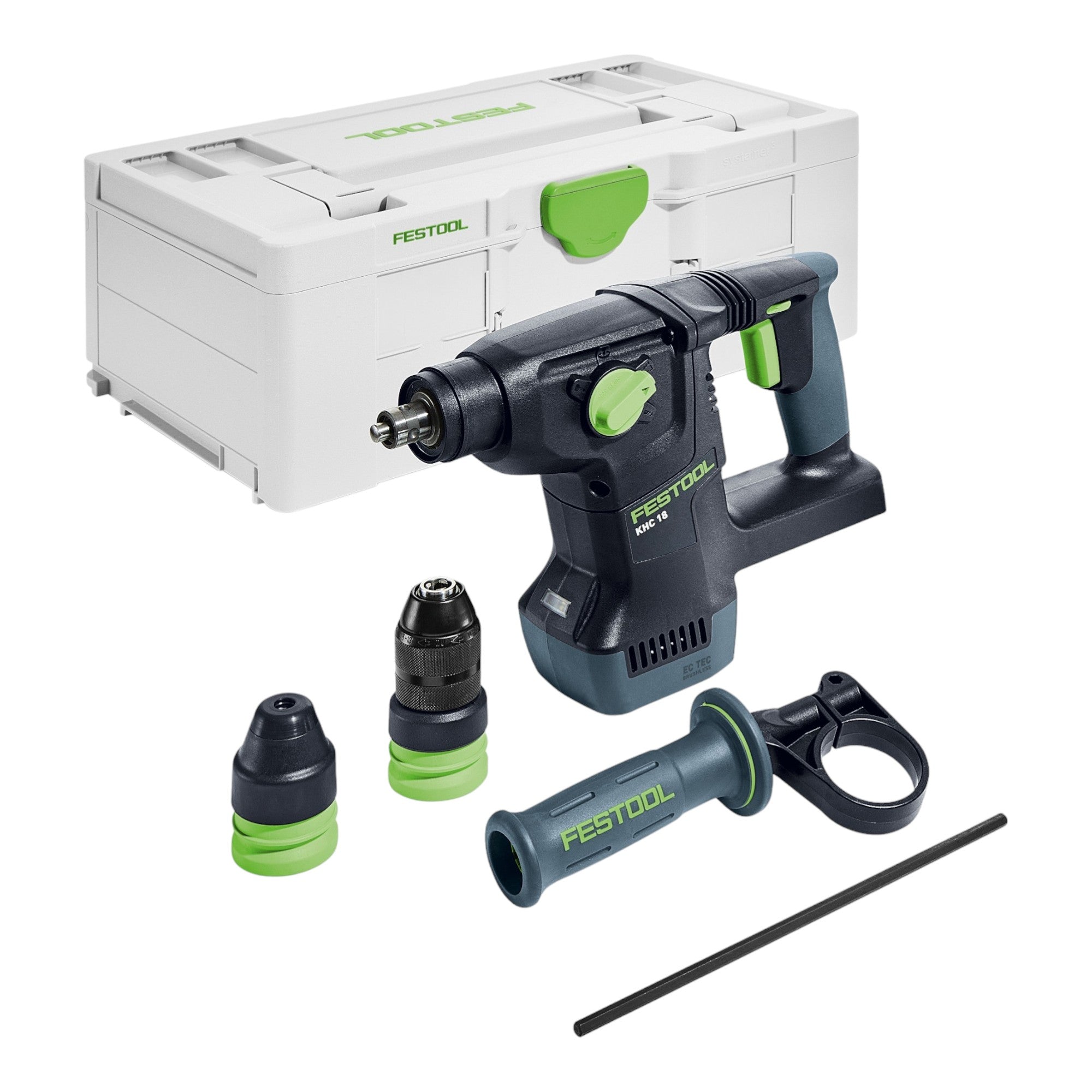 Festool KHC 18 EB Basic Akku Kombihammer 18 V 2 6 J SDS Plus Brushless 1x Akku 4 0 Ah Schnellladegeraet Systainer 1 - toolbrothers