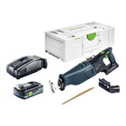 Festool RSC 18 EB-Basic Scie sabre sans fil 18 V Brushless + 1x batterie 4,0 Ah + chargeur rapide + Systainer