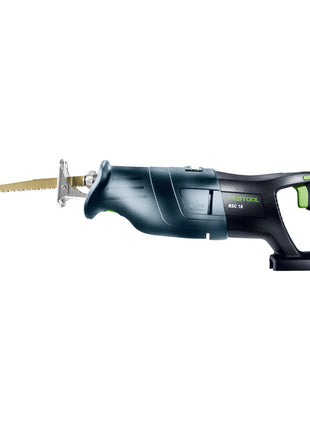 Festool RSC 18 EB-Basic Scie sabre sans fil 18 V Brushless + 2x batterie 4,0 Ah + chargeur rapide + Systainer