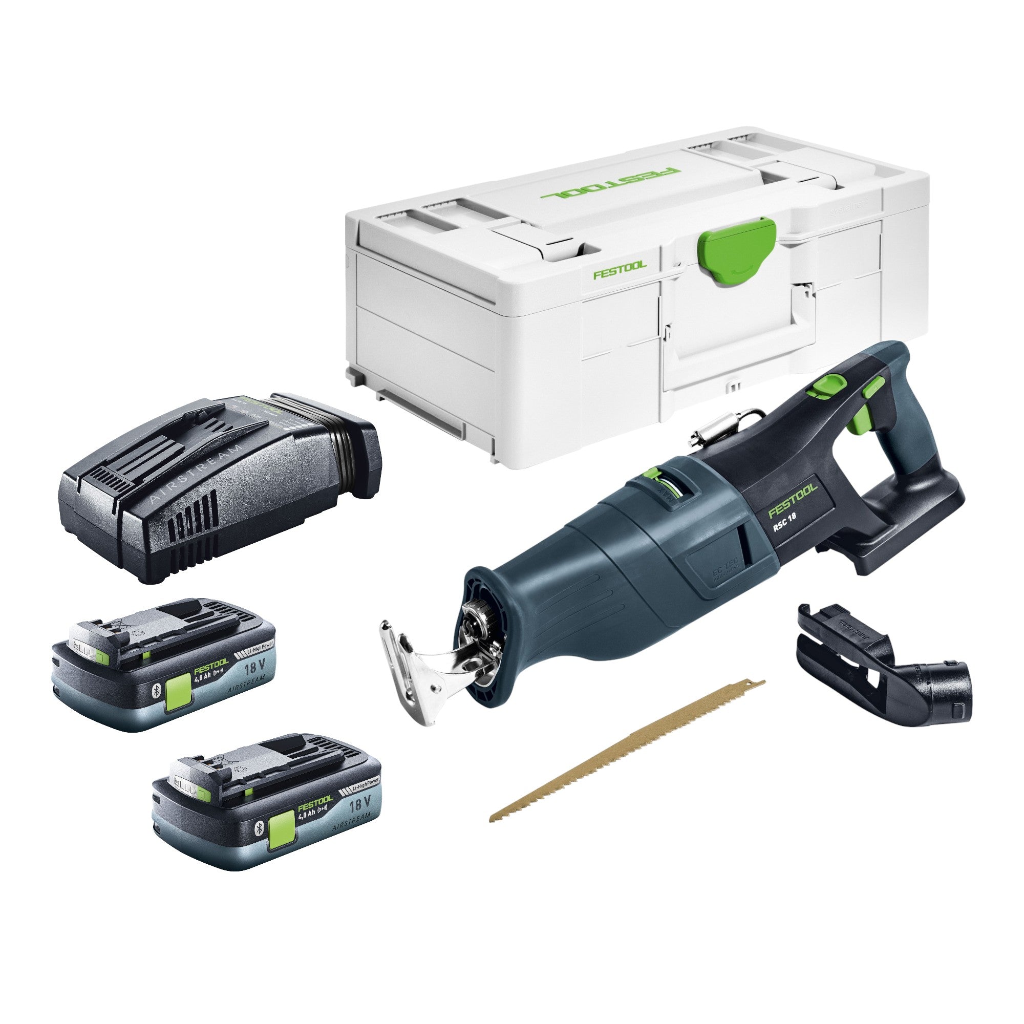 Festool RSC 18 EB Basic Akku Saebelsaege 18 V Brushless 2x Akku 4 0 Ah Schnellladegeraet Systainer 0 - toolbrothers