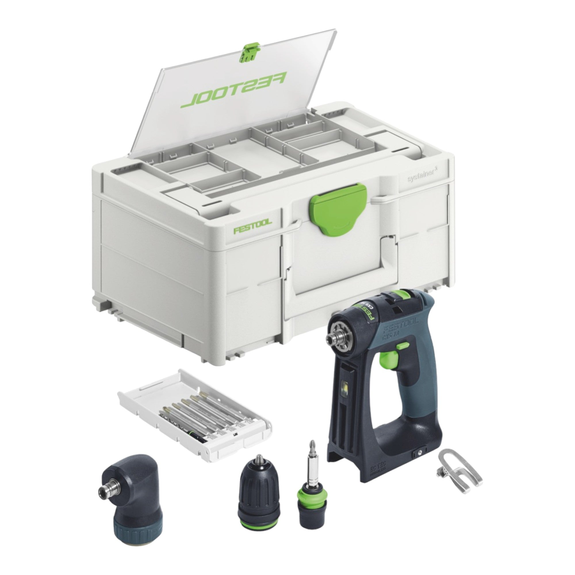 Festool CXS 18 Basic Set Akku Bohrschrauber 18 V 40 Nm Brushless 1x Akku 4 0 Ah Schnellladegeraet Systainer 1 - toolbrothers