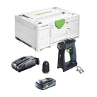 Festool CXS 18-Basic Akku Bohrschrauber 18 V 40 Nm Brushless + 1x Akku 4,0 Ah + Schnellladegerät + Systainer