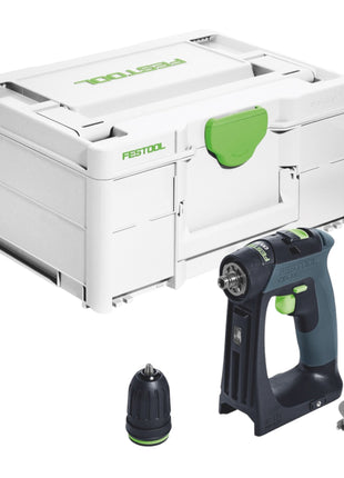 Akumulatorowa wiertarko-wkrętarka Festool CXS 18-Basic 18 V 40 Nm bezszczotkowa + 2x akumulator 5,0 Ah + szybka ładowarka + systainer