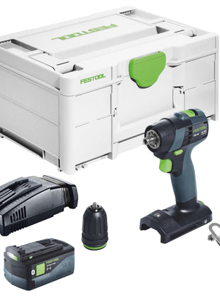 Festool TXS 18-Basic Perceuse-visseuse sans fil 18 V 40 Nm Brushless + 1x batterie 5,0 Ah + chargeur rapide + Systainer