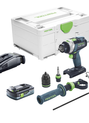 Festool TPC 18/4 I-Basic Perceuse-visseuse à percussion sans fil 18 V 75 Nm + 1x batterie 4,0 Ah + étui à chargement rapide + Systainer