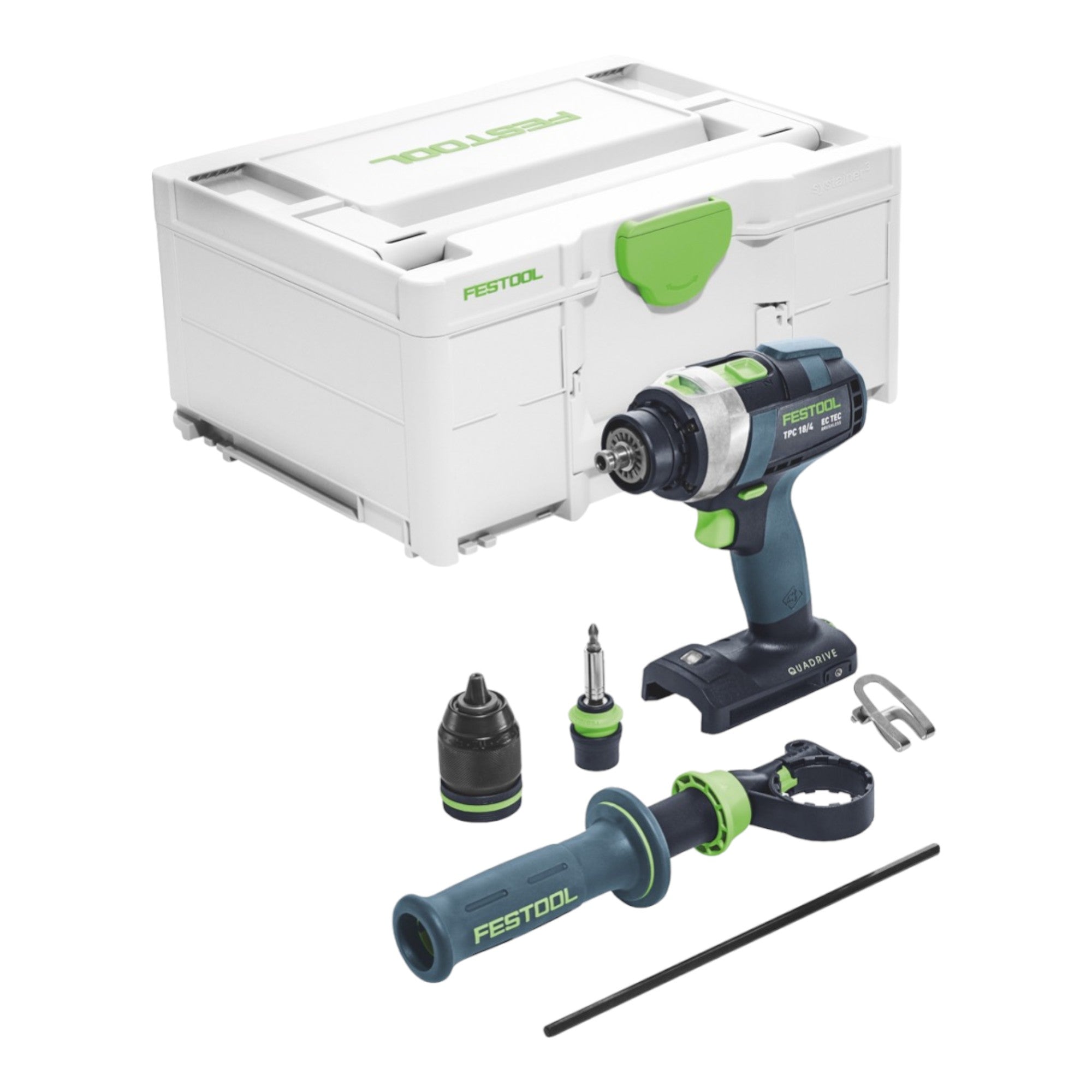 Festool TPC 18 4 I Basic Akku Schlagbohrschrauber 18 V 75 Nm 1x Akku 5 0 Ah Schnellladegeraet Systainer 1 - toolbrothers