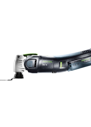 Festool VECTURO OSC 18 E-Basic Set Oscillateur sans fil 18 V Starlock Max Brushless + 1x batterie 5,0 Ah + chargeur rapide + Systainer