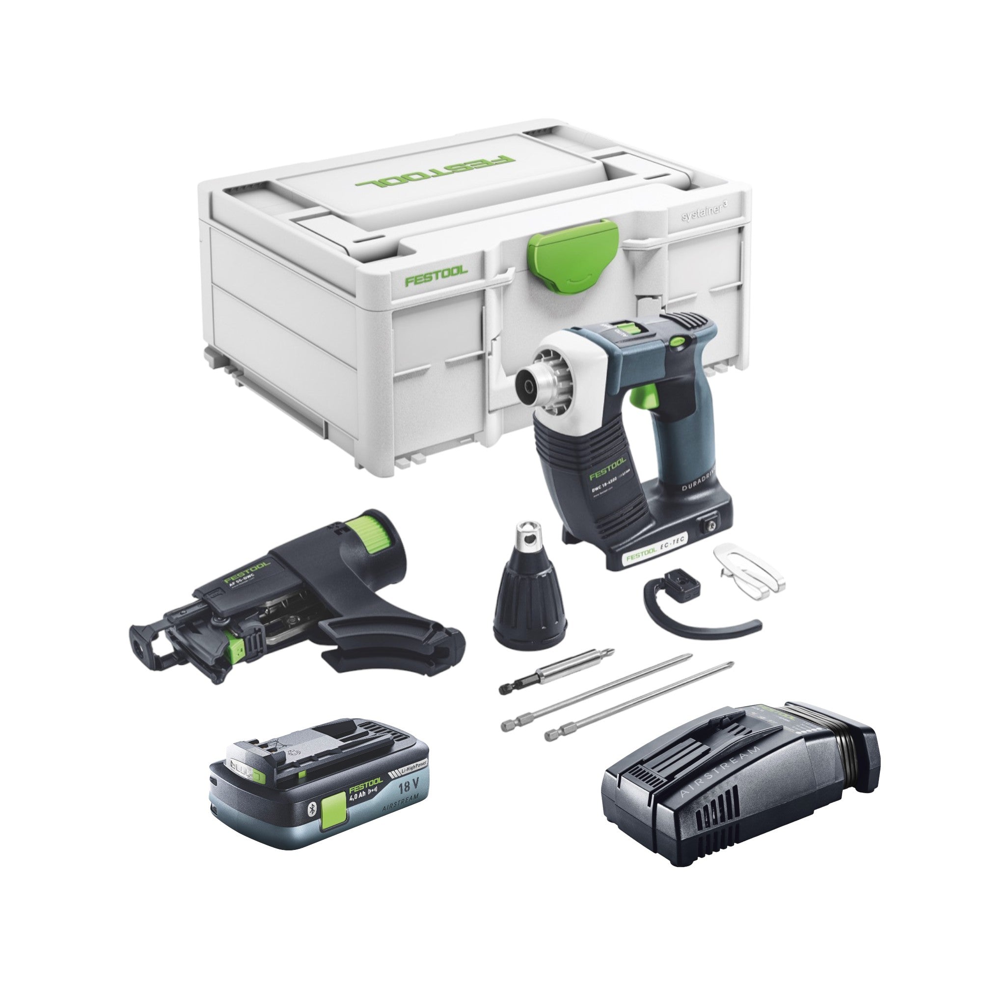 Festool DURADRIVE DWC 18 4500 Basic Akku Bauschrauber 18 V 14 Nm Brushless 1x Akku 4 0 Ah Schnellladegeraet Systainer 0 - toolbrothers