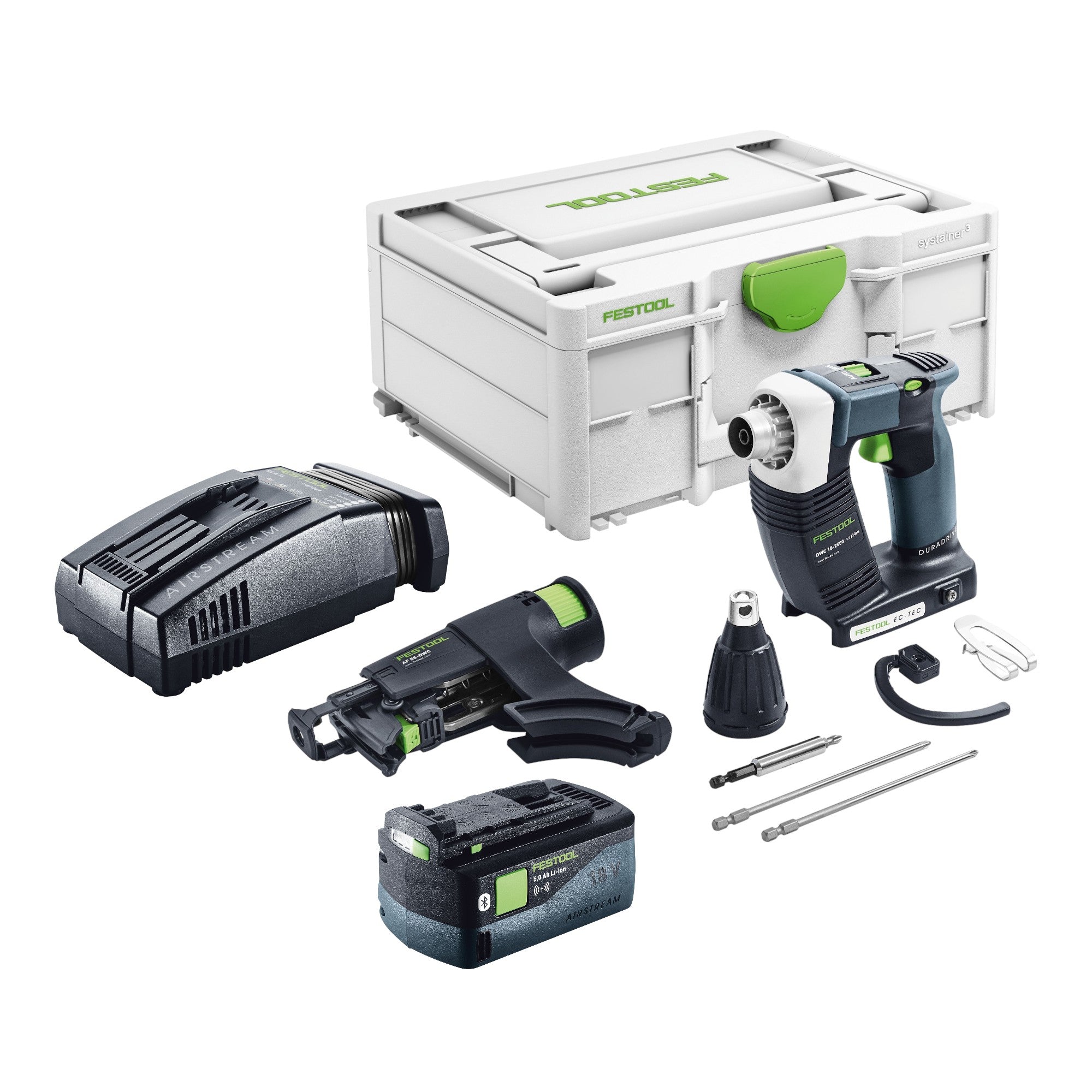 Festool DURADRIVE DWC 18 2500 Basic Akku Bauschrauber 18 V 18 Nm Brushless 1x Akku 5 0 Ah Schnellladegeraet Systainer 0 - toolbrothers