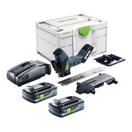 Festool ISC 240 EB-Basic Scie à isolation sans fil 18 V 240 mm + 2x batterie 4,0 Ah + chargeur rapide + Systainer