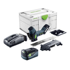 Festool ISC 240 EB-Basic Scie à métaux sans fil 18 V 240 mm + 1x batterie 5,0 Ah + chargeur rapide + Systainer