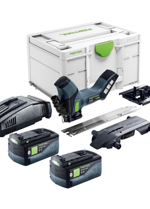 Sierra aislante de batería Festool ISC 240 EB-Basic 18 V 240 mm + 2 baterías 5,0 Ah + cargador rápido + Systainer