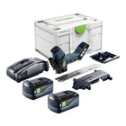 Sierra aislante de batería Festool ISC 240 EB-Basic 18 V 240 mm + 2 baterías 5,0 Ah + cargador rápido + Systainer