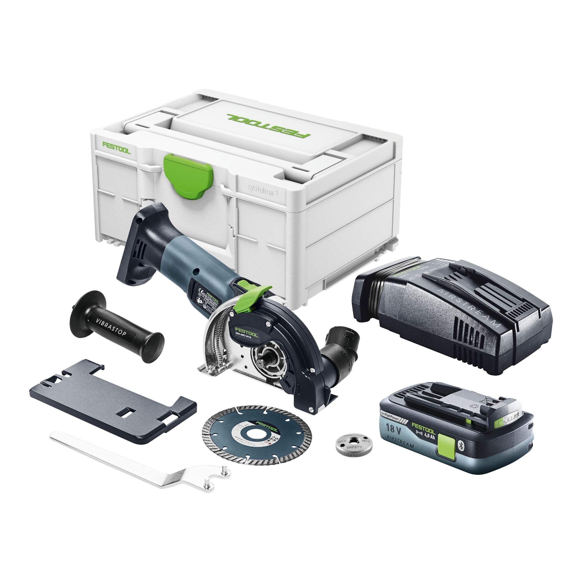 Festool DSC AGC 18 125 FH EB Basic Akku Freihandtrennsystem 18 V 125 mm Brushless 1x Akku 4 0 Ah Schnellladegeraet Systainer 0 - toolbrothers