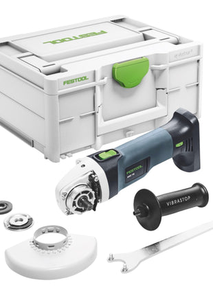 Festool AGC 18-125 EB-Basic akumulatorowa szlifierka kątowa 18 V 125 mm bezszczotkowa + 1x akumulator 4,0 Ah + szybka ładowarka + systainer