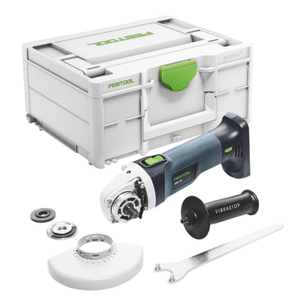 Festool AGC 18-125 EB-Basic Meuleuse d'angle sans fil 18 V 125 mm Brushless + 2x batterie 4,0 Ah + chargeur rapide + Systainer