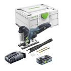 Festool CARVEX PSC 420 EB-Basic Scie sauteuse pendulaire sans fil 18 V 120 mm Brushless + 1x batterie 4,0 Ah + chargeur rapide + Systainer