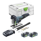 Festool CARVEX PSC 420 EB-Basic Scie sauteuse pendulaire sans fil 18 V 120 mm Brushless + 2x batterie 4,0 Ah + chargeur rapide + Systainer
