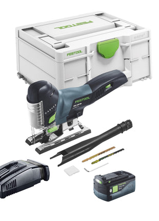 Festool CARVEX PSC 420 EB-Basic Akku Pendelstichsäge 18 V 120 mm Brushless + 1x Akku 5,0 Ah + Schnellladegerät + Systainer