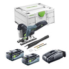 Festool CARVEX PSC 420 EB-Basic Scie sauteuse pendulaire sans fil 18 V 120 mm Brushless + 2x batterie 8,0 Ah + chargeur rapide + Systainer