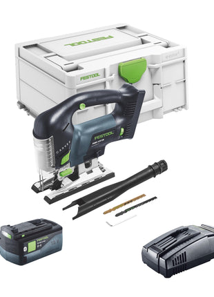 Festool CARVEX PSBC 420 EB-Basic Scie sauteuse pendulaire sans fil 18 V 120 mm Brushless + 1x batterie 5,0 Ah + kit de charge rapide + Systainer