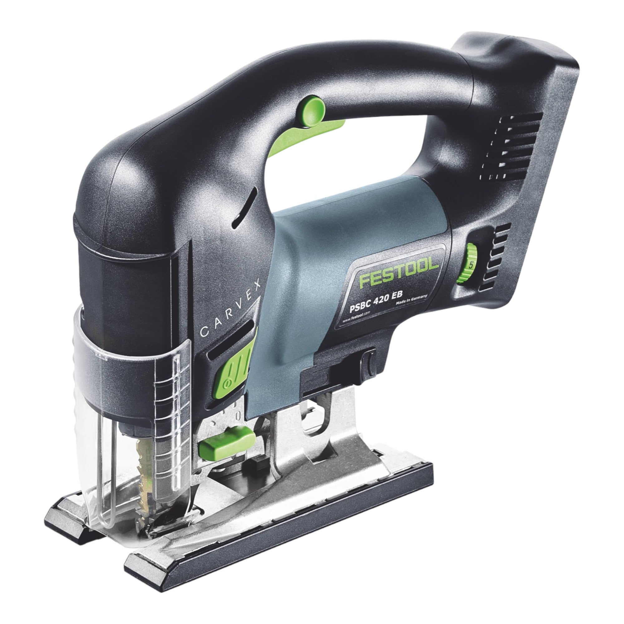 Festool CARVEX PSBC 420 EB Basic Akku Pendelstichsaege 18 V 120 mm Brushless 1x Akku 8 0 Ah Schnellladegeraet Systainer 2 - toolbrothers