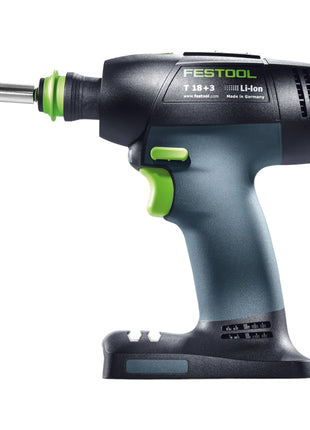 Festool T 18+3 Basic Perceuse-visseuse sans fil 18 V 50 Nm Brushless + 2x batterie 4,0 Ah + chargeur rapide + Systainer