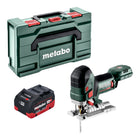 Metabo STA 18 LTX 150 BL Scie sauteuse sans fil 18 V 150 mm Brushless + 1x batterie LiHD 5,5 Ah + Metabox - sans chargeur