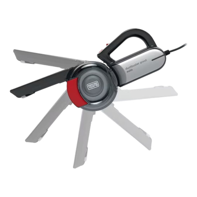 Black and Decker PV1200AV Dustbuster Pivot Aspirateur à main de voiture pour prises 12V de voiture
