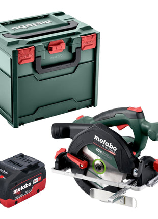 Metabo KS 18 LTX 57 BL Scie circulaire portative sans fil 18 V 57 mm + 1x batterie LiHD 5,5 Ah + Metabox - sans chargeur