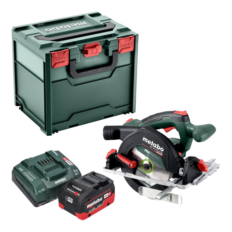 Metabo KS 18 LTX 57 BL Scie circulaire portative sans fil 18 V 57 mm + 1x batterie LiHD 5,5 Ah + chargeur + Metabox