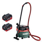 Metabo AS 36 18 L 20 PC Aspirateur eau et poussières sans fil 36 V ( 2x 18 V ) 20 L + 2x batterie LiHD 5,5 Ah - sans chargeur