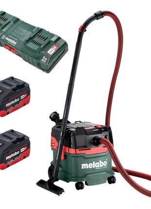 Metabo AS 36 18 L 20 PC aspirador en seco y húmedo a batería 36 V (2x 18 V) 20 L + 2x batería LiHD 5,5 Ah + cargador doble