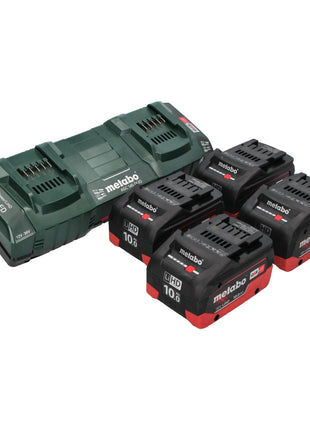 Metabo AS 36 18 L 20 PC Aspirateur eau et poussières sans fil 36 V ( 2x 18 V ) 20 L + 4x batterie LiHD 10,0 Ah + chargeur double