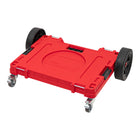 Qbrick System ONE Plateforme de transport 2.0 Allterrain RED Ultra HD 750 x 542 x 223 mm 120 kg avec roues pivotantes en métal et frein