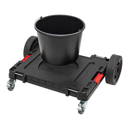 Qbrick System ONE Plateforme de transport 2.0 Allterrain 750 x 542 x 223 mm 120 kg avec roues pivotantes en métal et frein