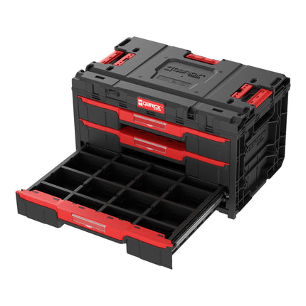 Qbrick System ONE Drawer 3 Toolbox 2.0 Boîte à outils 587 x 380 x 340 mm 27 l avec trois tiroirs