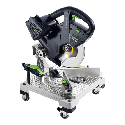 Festool SYMC 70 4,0 EBI-Plus SYMMETRIC Scie à plinthes sans fil 36 V ( 2 x 18 V ) 216 mm ( 577464 ) + 2x batterie 4,0 Ah + double chargeur + Systainer