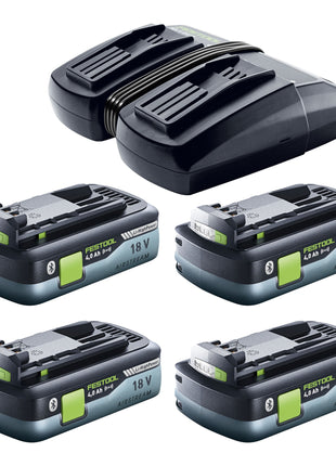 Festool SYMC 70 EB-Basic SYMMETRIC sierra de cinta a batería 36 V (2 x 18 V) 216 mm + 4x baterías 4,0 Ah + cargador doble + Systainer