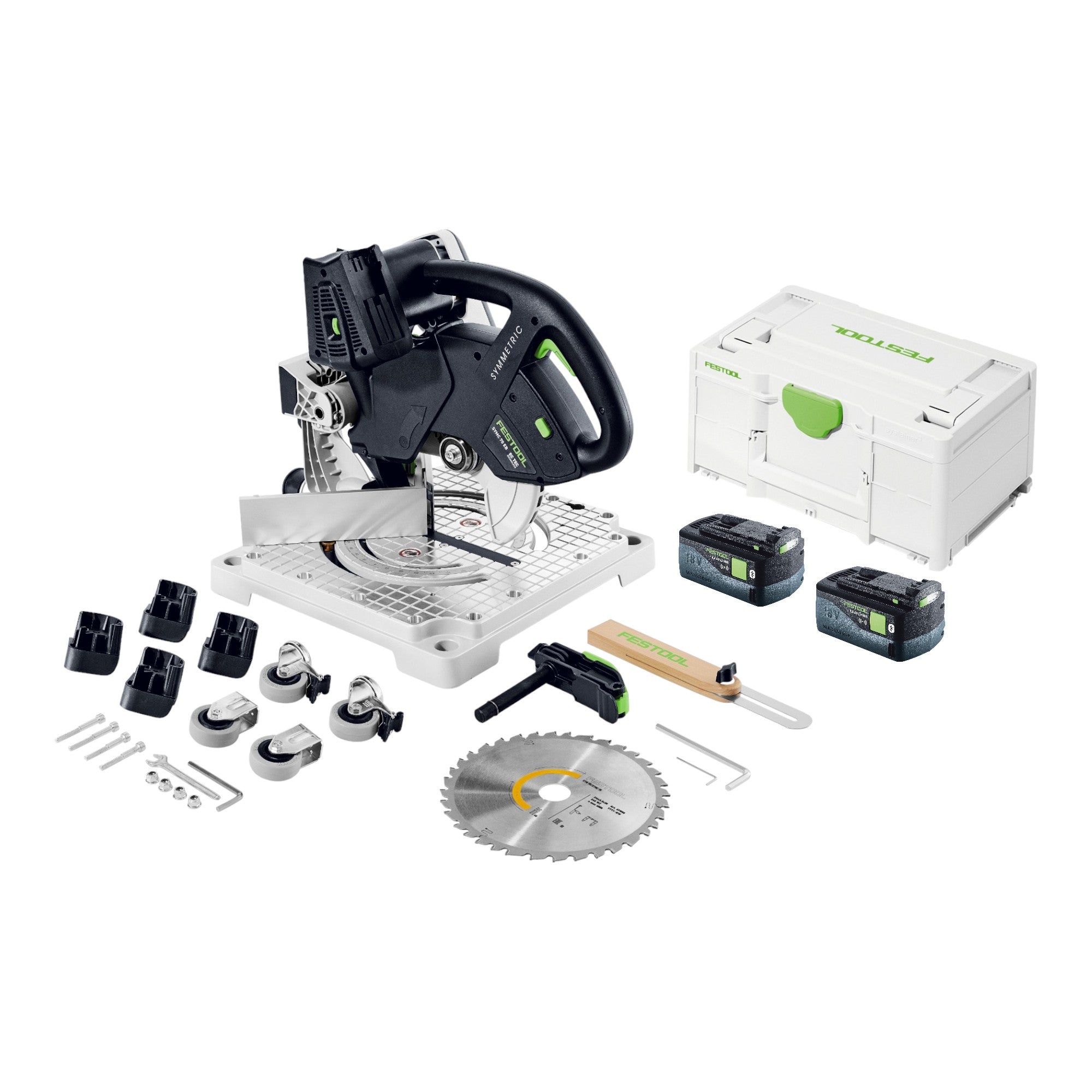 Festool SYMC 70 EB Basic SYMMETRIC Akku Leistensaege 36 V 2 x 18 V 216 mm 2x Akku 5 0 Ah Systainer ohne Ladegeraet 0 - toolbrothers