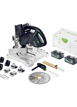 Festool SYMC 70 EB-Basic SYMMETRIC sierra de cinta a batería 36 V (2 x 18 V) 216 mm + 2x batería 8,0 Ah + Systainer - sin cargador