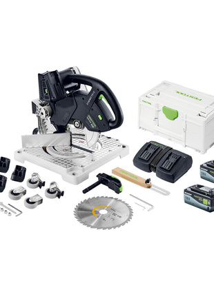 Festool SYMC 70 EB-Basic SYMMETRIC sierra de cinta a batería 36 V (2 x 18 V) 216 mm + 2x batería 8,0 Ah + cargador doble + Systainer