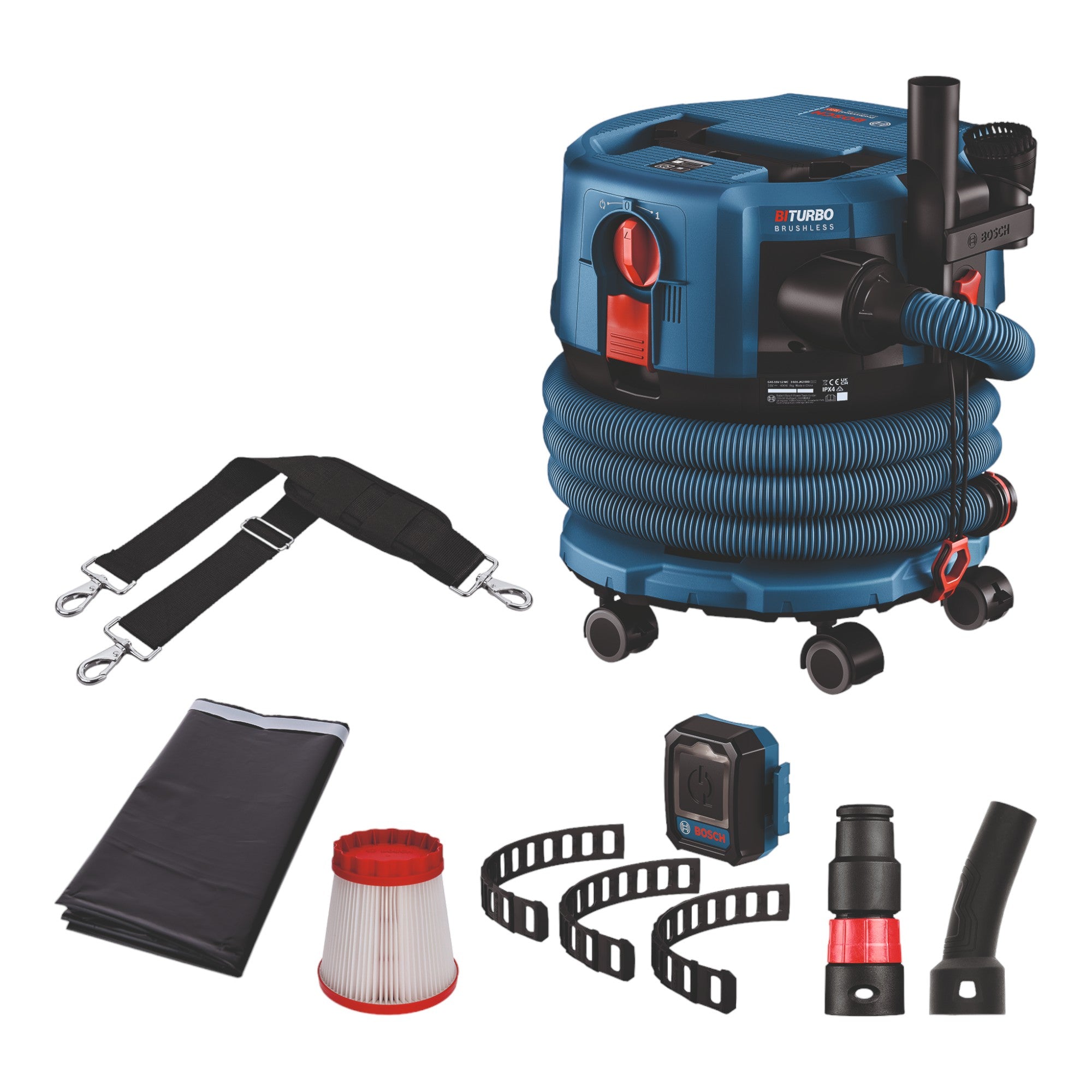 Bosch GAS 18V 12 MC Professional Akku Staubsauger BITURBO Brushless 2x ProCore Akku 4 0 Ah Ladegeraet Zubehoer 1 - toolbrothers
